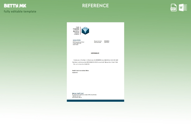 референтен шаблон за затворање модерен стил Саудиска Арабија Банка Саудиски Фран